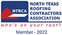 North Texas Roofing Contractors Association member 2023 badge